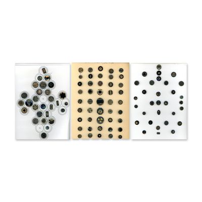Sale Photo Thumbnail #171: AN ASSORTEMENT OF BLACK GLASS BUTTONS