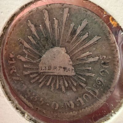Mexico 1835-Zs OM Silver 1 Real