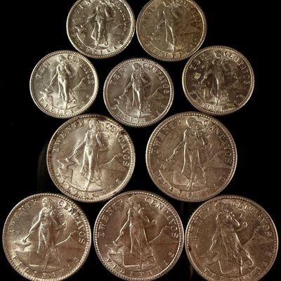 Sale Photo Thumbnail #109: A Collection of US-Philippines 1944-D Silver Centavo Coins