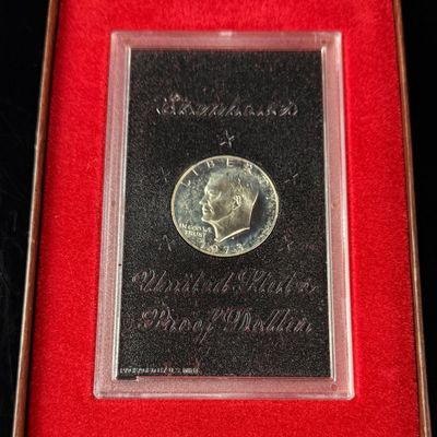 1973-S US Eisenhower 40% Silver Proof Dollar in Original Government Packaging