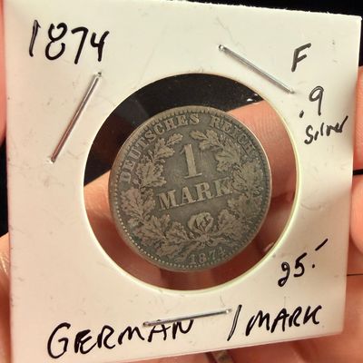 GER 1874-A 1 Mark Silver Coin