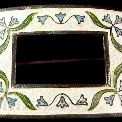 Sale Photo Thumbnail #142: Liberty and Co Art Nouveau Silver and Polychrome Enamel Brooch
