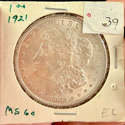 Sale Photo Thumbnail #145: US 1921 Morgan Silver Dollar