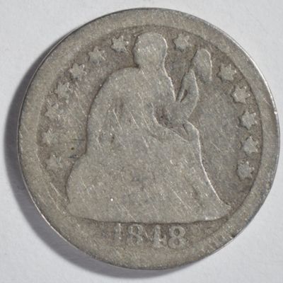 Sale Photo Thumbnail #343: 1848 Seated Dime