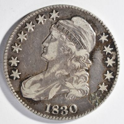Sale Photo Thumbnail #163: 1830 Capped Bust Half Dollar