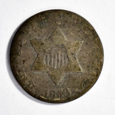 Sale Photo Thumbnail #326: 1853 3 Cent Silver