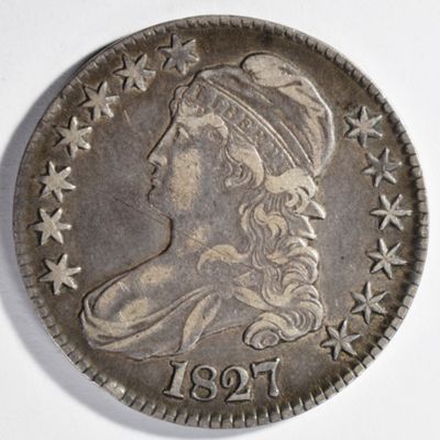 Sale Photo Thumbnail #162: 1827 Capped Bust Half Dollar