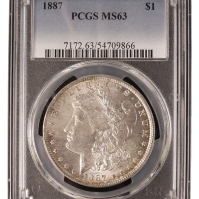Sale Photo Thumbnail #247: 1887 Morgan Dollar MS63 PCGS