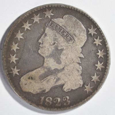 Sale Photo Thumbnail #161: 1823 Capped Bust Half Dollar