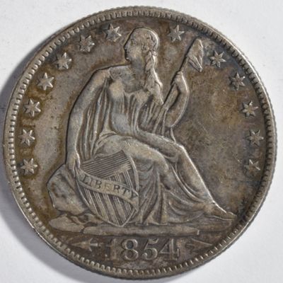 Sale Photo Thumbnail #164: 1854-O Arrows Seated Half Dollar