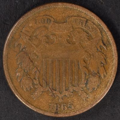 Sale Photo Thumbnail #323: 1865 Two Cent Piece