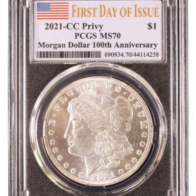 Sale Photo Thumbnail #83: 2021-CC Privy Morgan Dollar MS70 PCGS