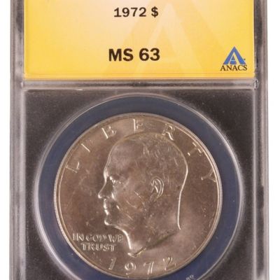 Sale Photo Thumbnail #270: 1972 Ike Dollar MS63 ANACS
