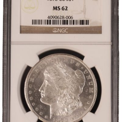 Sale Photo Thumbnail #233: 1878-CC Morgan Dollar MS62 NGC