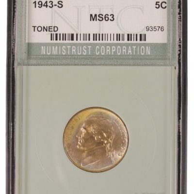 Sale Photo Thumbnail #5: 1943-S Jefferson Nickel MS63 NTC