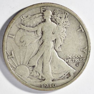 Sale Photo Thumbnail #368: 1916-D Walking Liberty Half Dollar