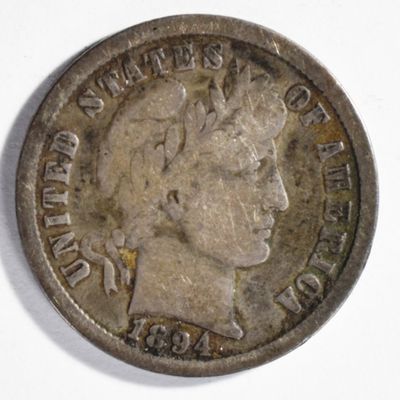 Sale Photo Thumbnail #345: 1894-O Barber Dime