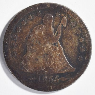 Sale Photo Thumbnail #352: 1855-S Arrows Seated Quarter, Rare Date