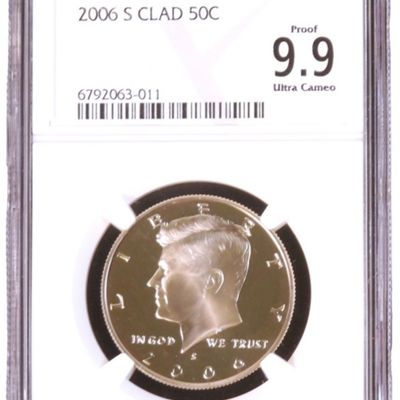 Sale Photo Thumbnail #226: 2006-S Clad Kennedy Half PF 9.9 Ultra Cameo NGC