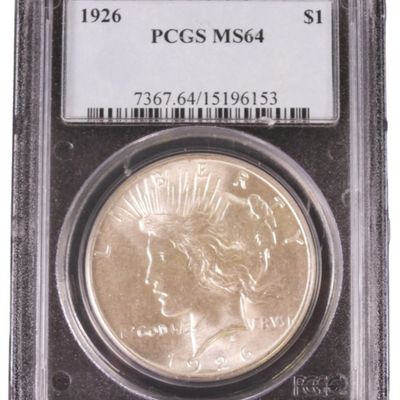 Sale Photo Thumbnail #268: 1926 Peace Dollar MS64 PCGS