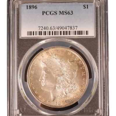 Sale Photo Thumbnail #253: 1896 Morgan Dollar MS63 PCGS