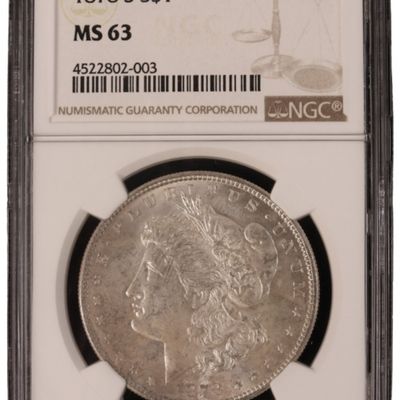 Sale Photo Thumbnail #232: 1878-S Morgan Dollar MS63 NGC