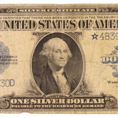 Sale Photo Thumbnail #97: 1923 $1 Silver Cert Star Note