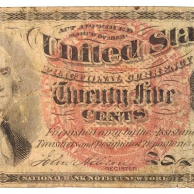 Sale Photo Thumbnail #287: 1874 25 Cent Fractional Currency