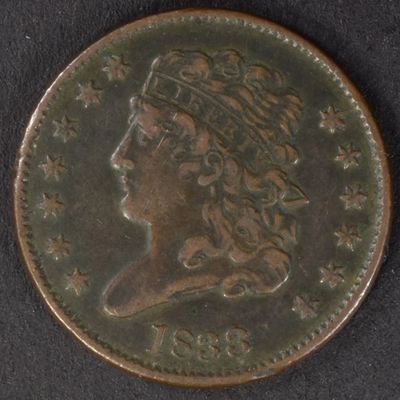 Sale Photo Thumbnail #311: 1833 Classic Head Half Cent