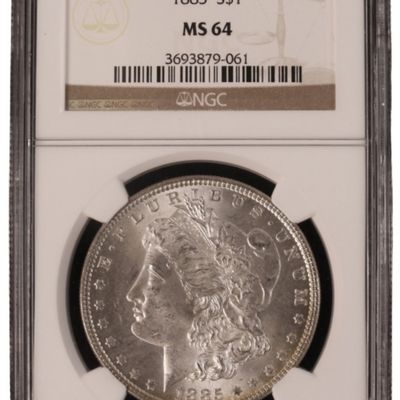 Sale Photo Thumbnail #243: 1885 Morgan Dollar MS64 NGC