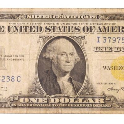 Sale Photo Thumbnail #301: 1935A $1 Silver Cert  SN I37975238C