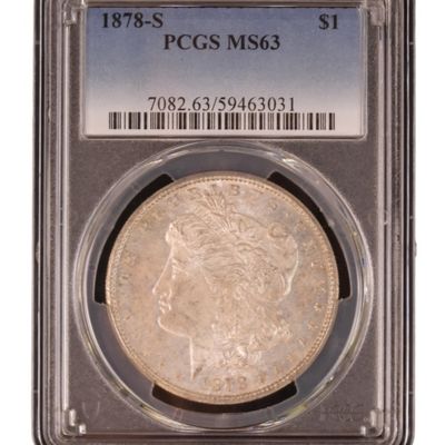 Sale Photo Thumbnail #31: 1878-S Morgan Dollar MS63 PCGS