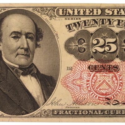 Sale Photo Thumbnail #89: 1874 25 Cent Fractional Currency 5th Issue