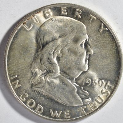 Sale Photo Thumbnail #375: 1950-D Franklin Half Dollar