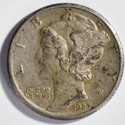 Sale Photo Thumbnail #150: 1927-S Mercury Dime