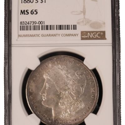 Sale Photo Thumbnail #235: 1880-S Morgan Dollar MS65 NGC