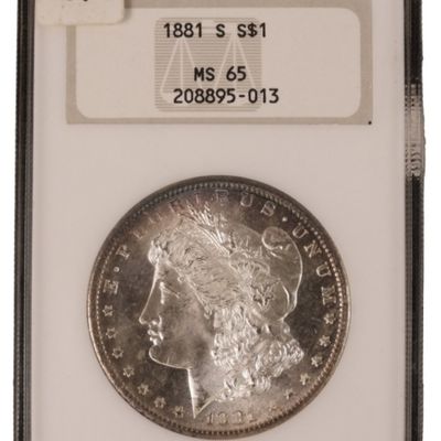 Sale Photo Thumbnail #237: 1881-S Morgan Dollar MS65 NGC