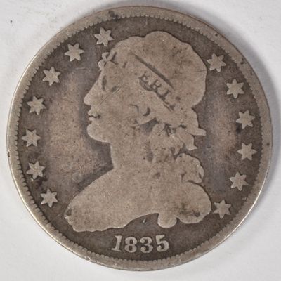 Sale Photo Thumbnail #350: 1835 Capped Bust Quarter