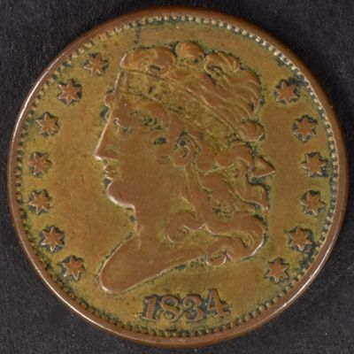 Sale Photo Thumbnail #312: 1834 Classic Head Half Cent