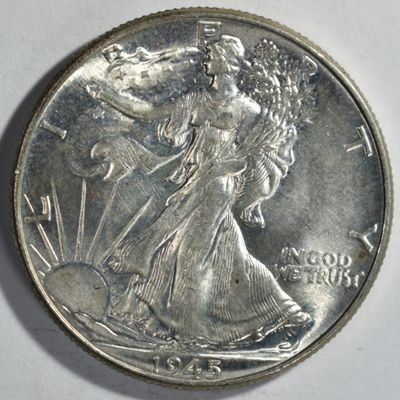 Sale Photo Thumbnail #174: 1945 Walking Liberty Half Dollar