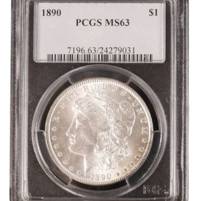 Sale Photo Thumbnail #251: 1890 Morgan Dollar MS63 PCGS