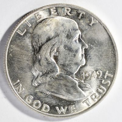 Sale Photo Thumbnail #372: 1949-D Franklin Half Dollar