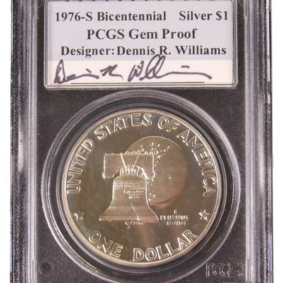 Sale Photo Thumbnail #271: 1976-S Silver Ike Dollar GEM PF PCGS