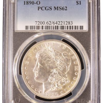 Sale Photo Thumbnail #51: 1890-O Morgan Dollar MS62 PCGS