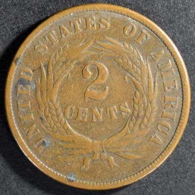 Sale Photo Thumbnail #128: 1869 2 Cent Piece