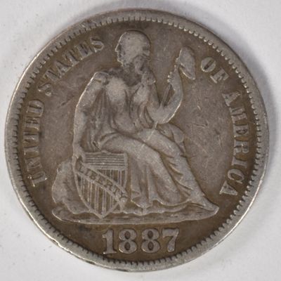 Sale Photo Thumbnail #146: 1887-S Seated Dime