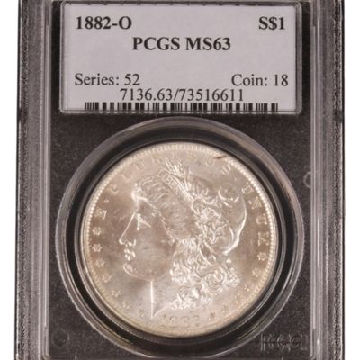 Sale Photo Thumbnail #38: 1882-O Morgan Dollar MS63 PCGS