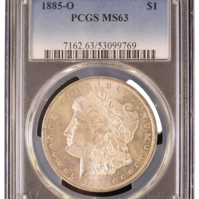 Sale Photo Thumbnail #45: 1885-O Morgan Dollar MS63 PCGS