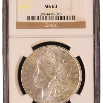 Sale Photo Thumbnail #52: 1896 Morgan Dollar MS63 NGC