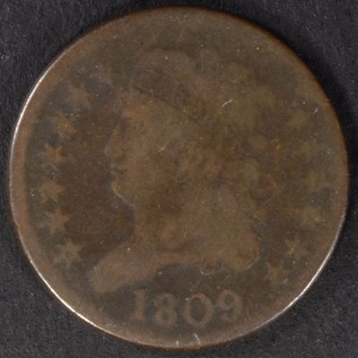 Sale Photo Thumbnail #113: 1809 Classic Head Half Cent